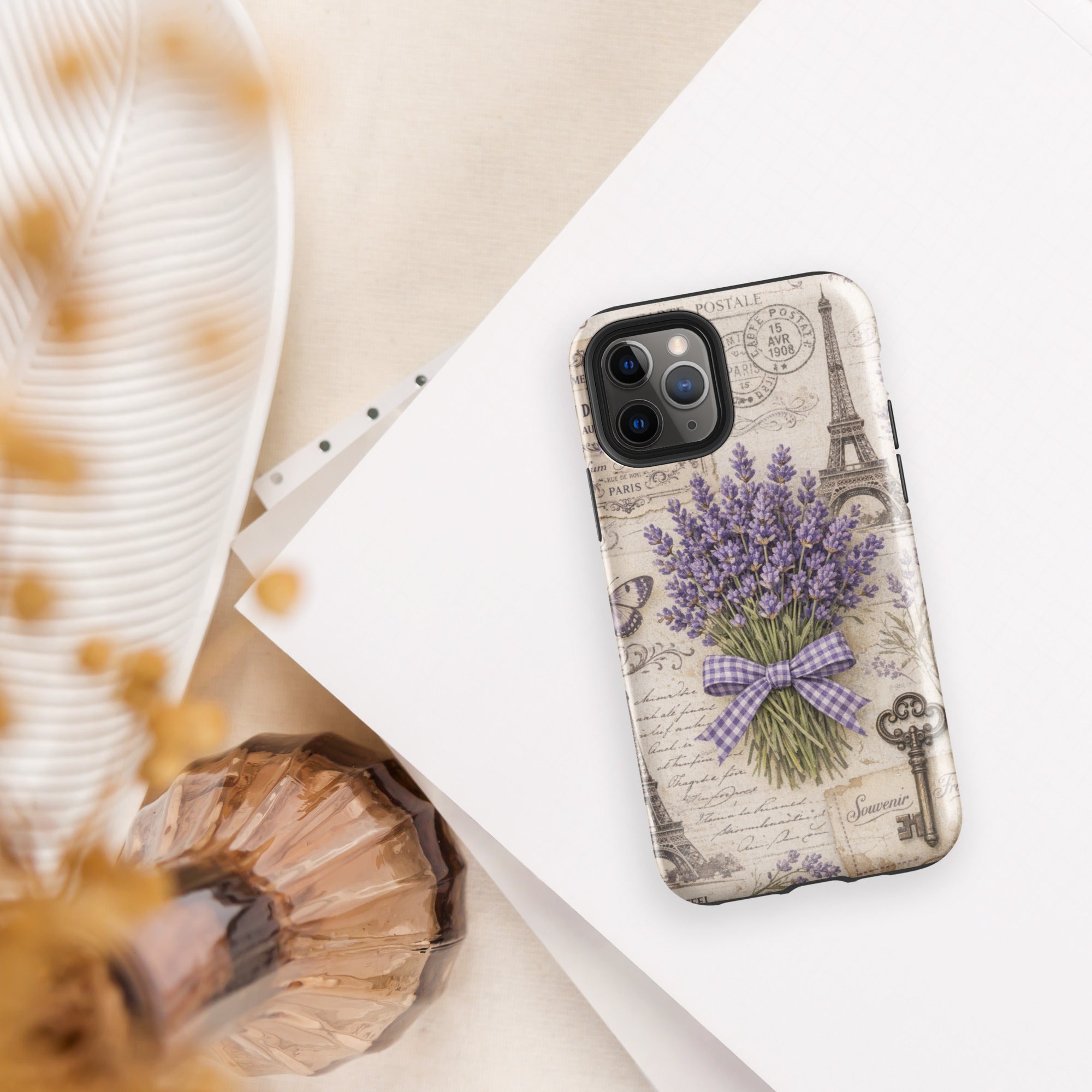 Vintage Paris Lavender Tough Case for iPhone 11 Pro