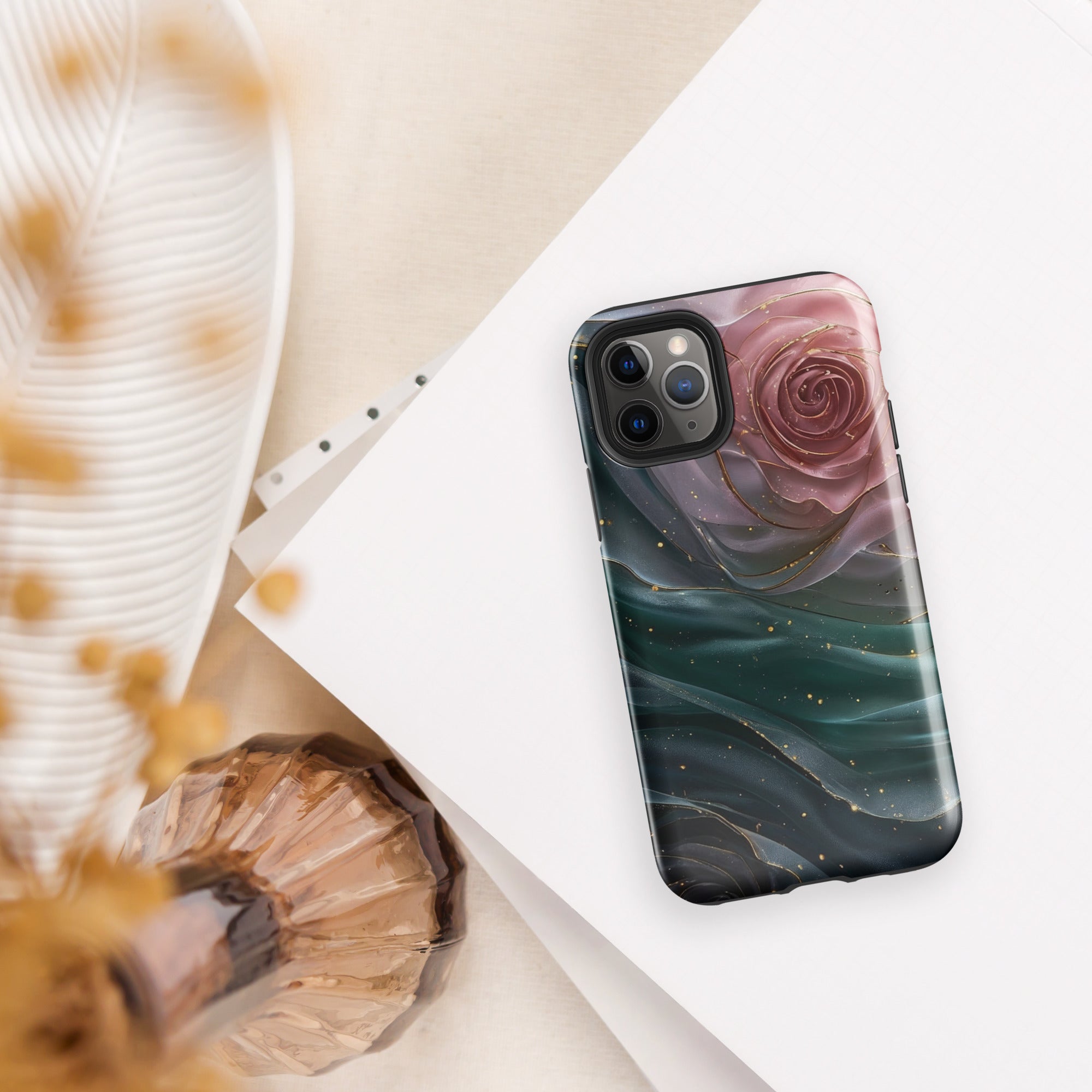 Elegant Rose Marble Tough Case for iPhone 11 Pro