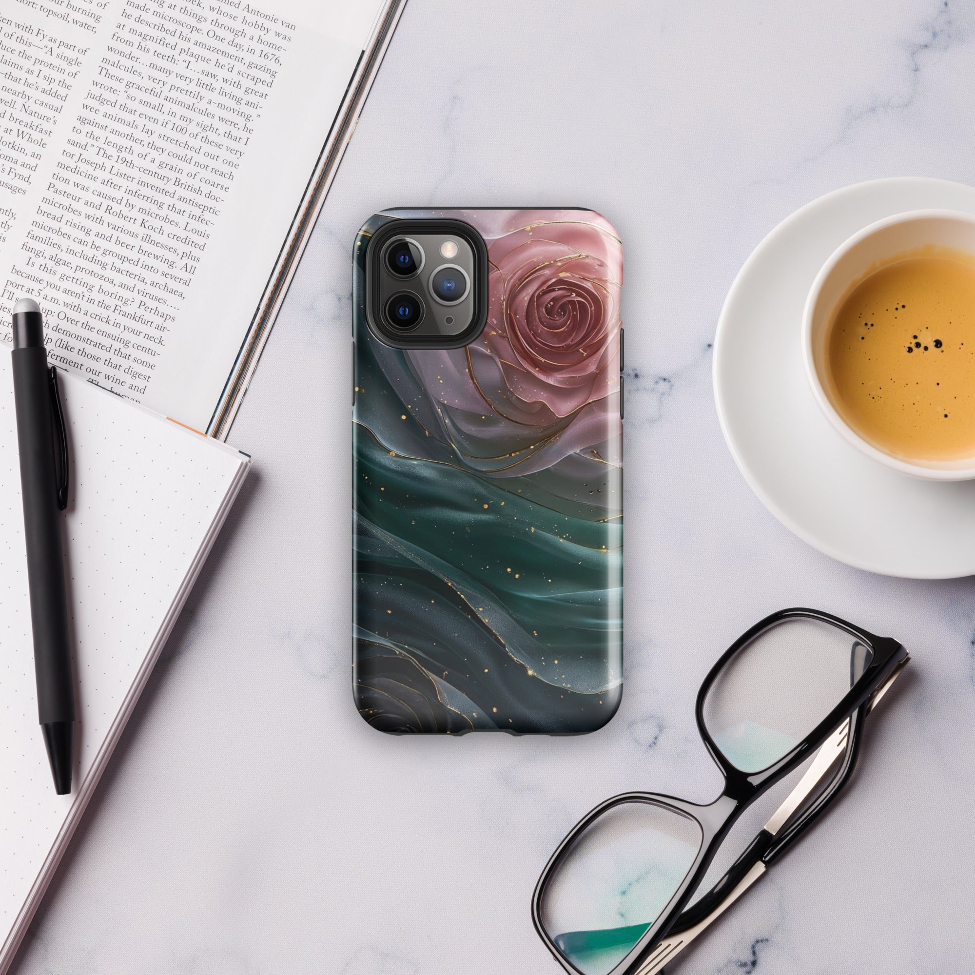 Elegant Rose Marble Tough Case for iPhone 11 Pro