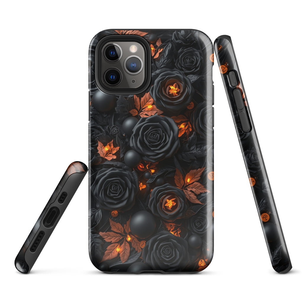 Dark Floral Glow Tough Case for iPhone 11 Pro