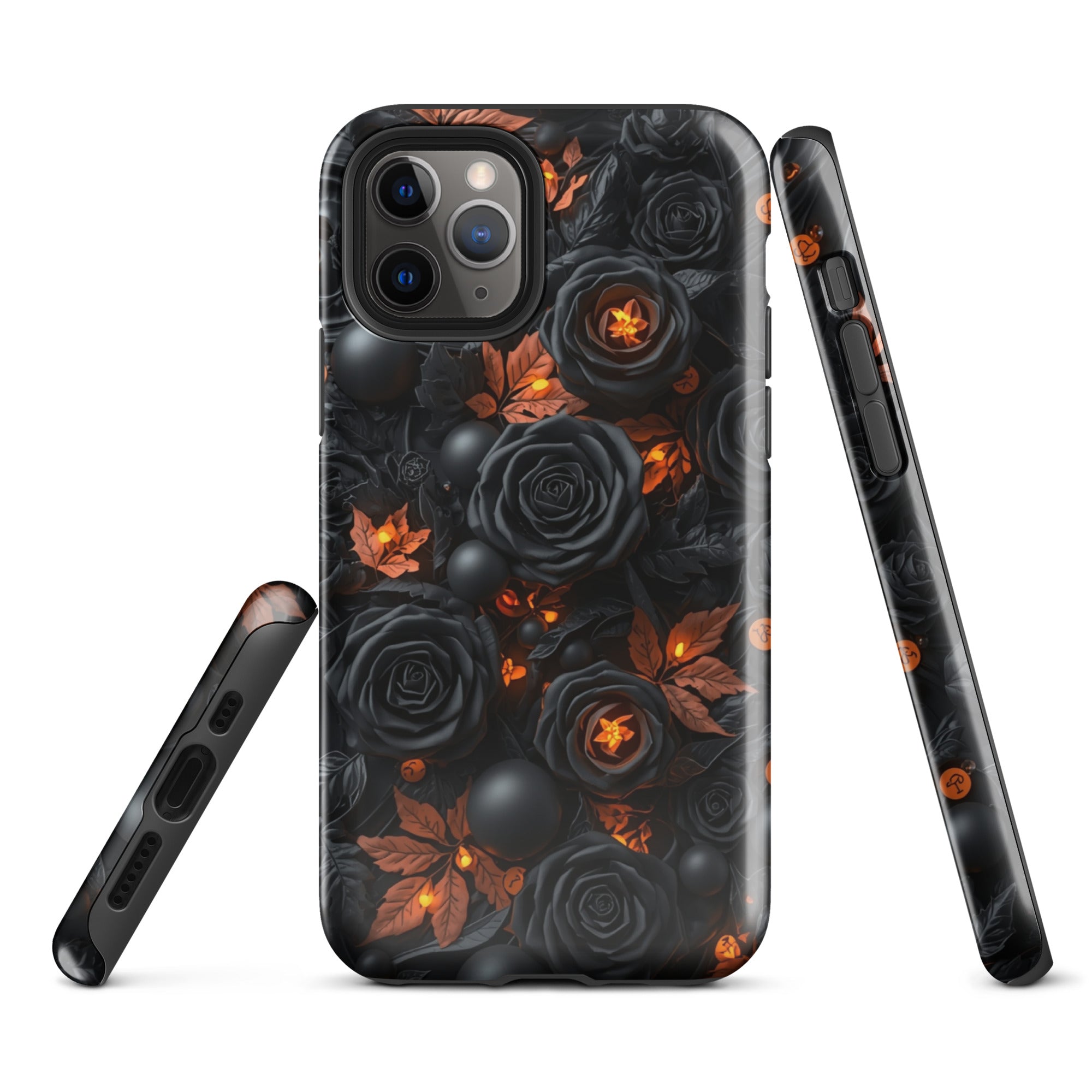 Dark Floral Glow Tough Case for iPhone 11 Pro