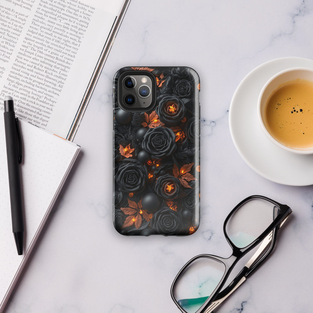 Dark Floral Glow Tough Case for iPhone 11 Pro