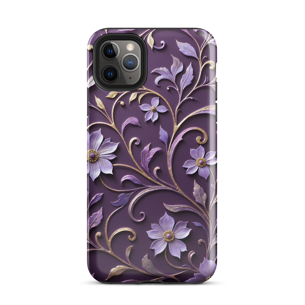 Royal Violet Filigree Tough Case for iPhone 11 Pro Max
