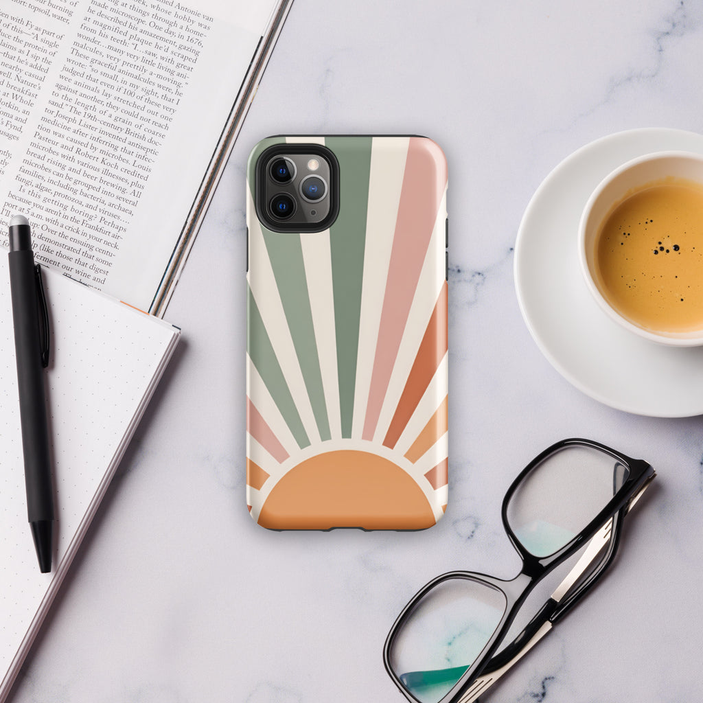 Retro Sunrise Tough Case for iPhone 11 Pro Max