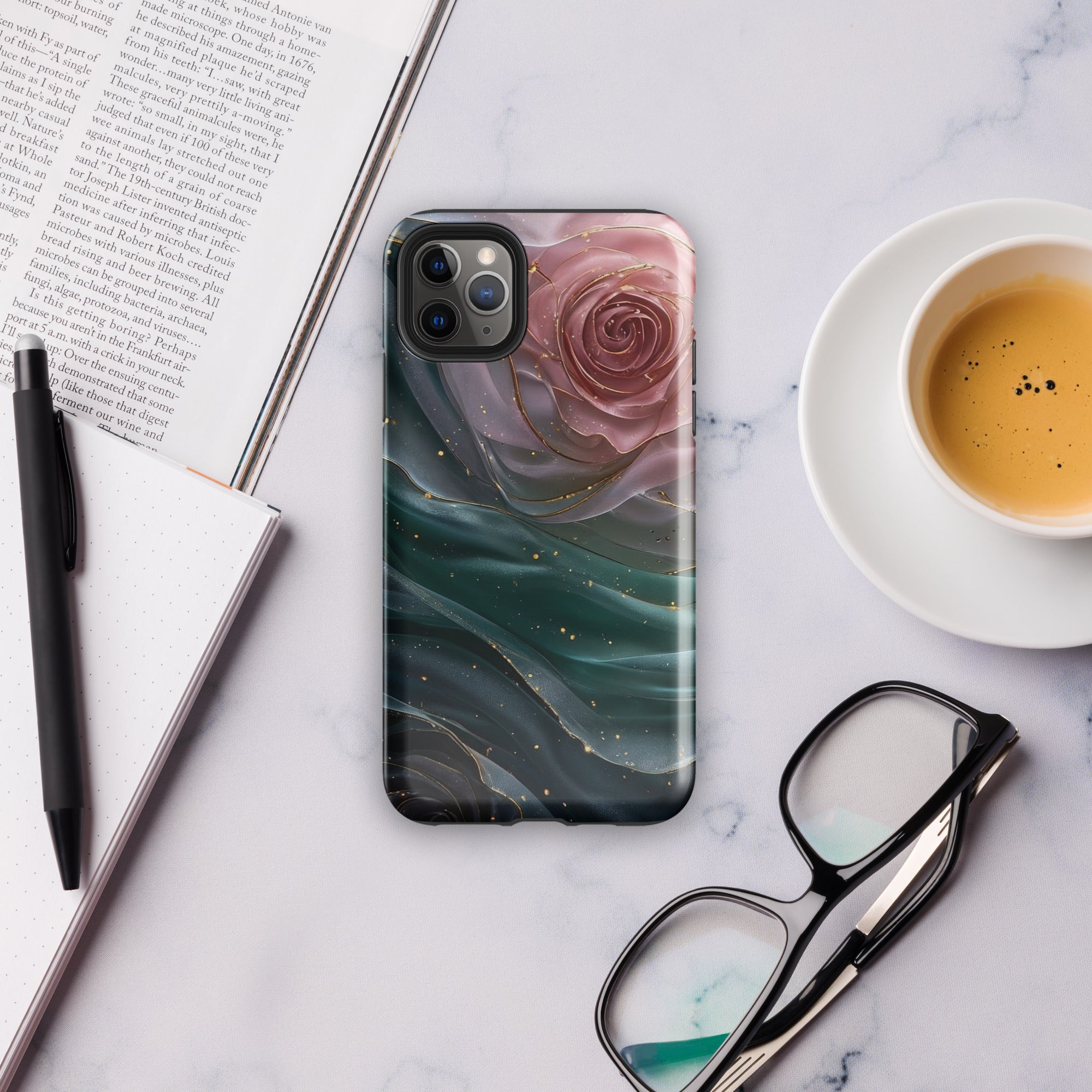 Elegant Rose Marble Tough Case for iPhone 11 Pro Max
