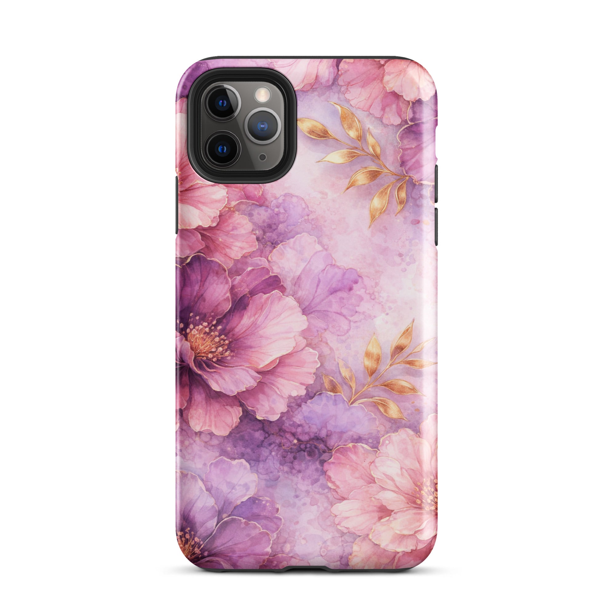 Pink Watercolor Floral Tough Case for iPhone 11 Pro Max