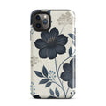 Elegant Blue Floral Tough Case for iPhone 11 Pro