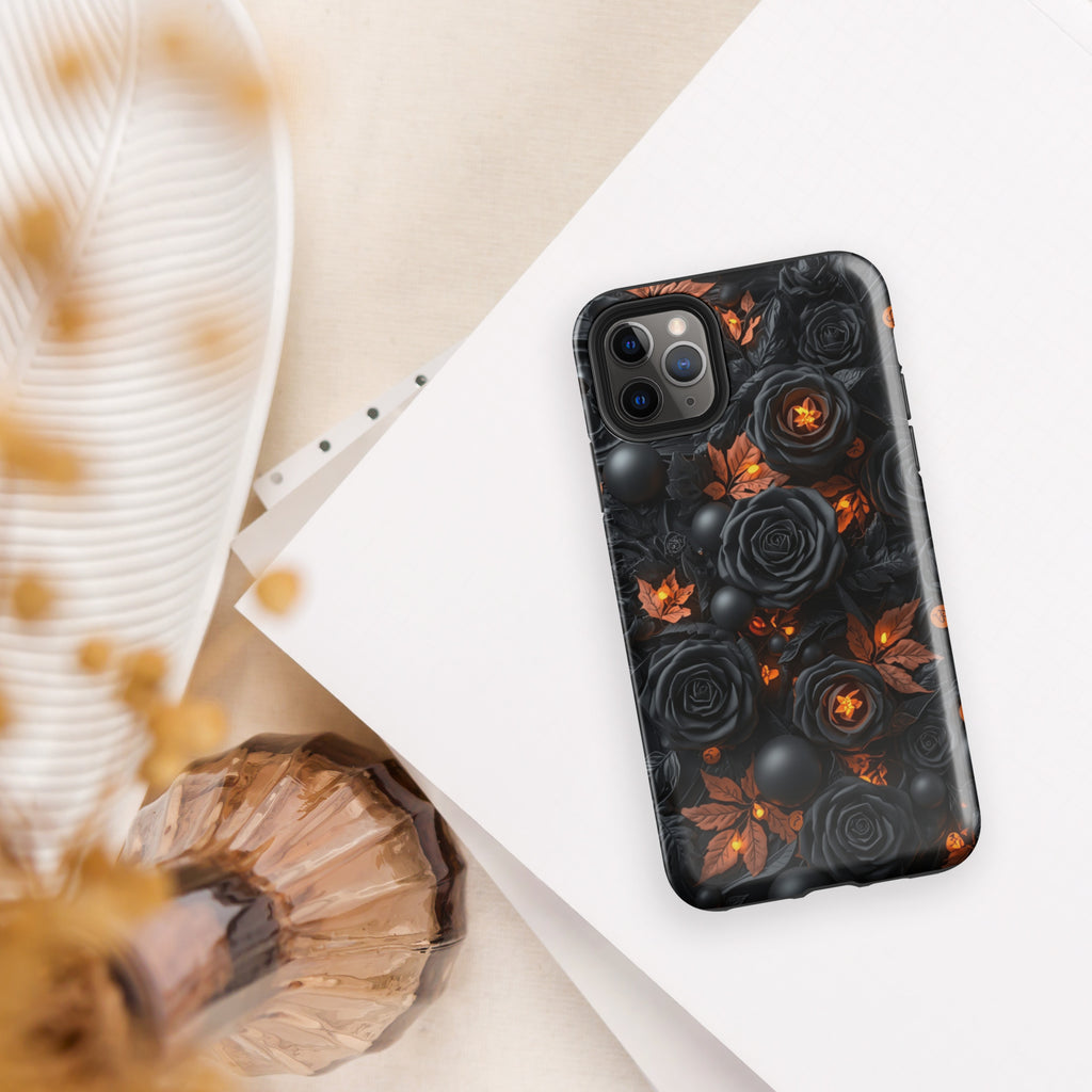 Dark Floral Glow Tough Case for iPhone 11 Pro Max