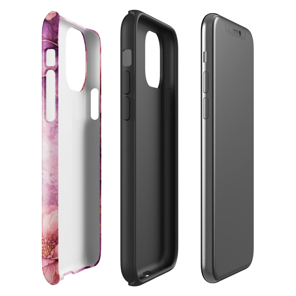 Pink Watercolor Floral Tough Case for iPhone 11 Pro