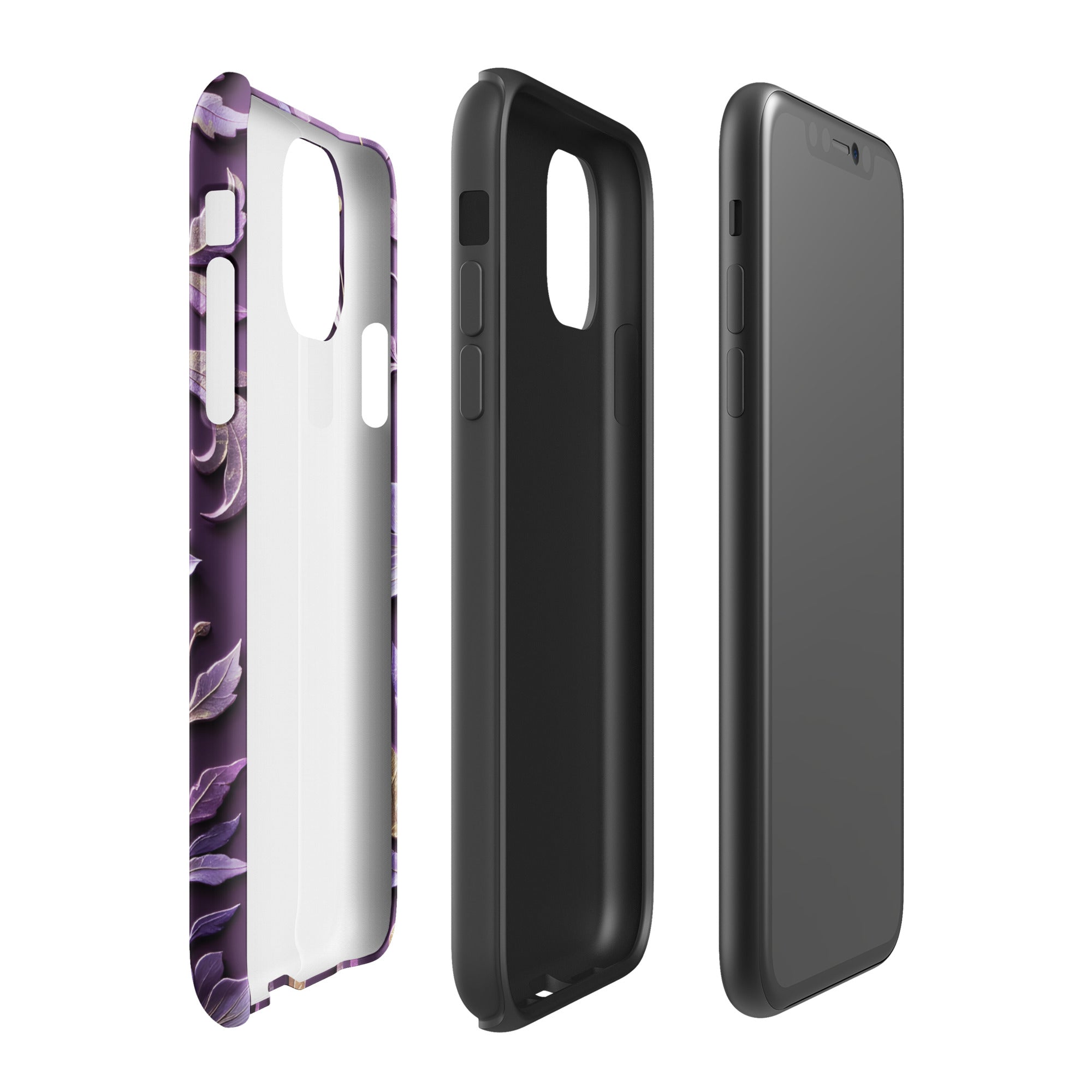 Royal Violet Filigree Tough Case for iPhone 11