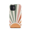 Retro Sunrise Tough Case for iPhone 12