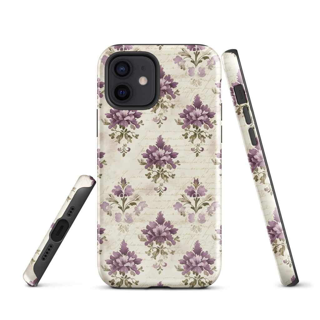 Vintage Floral Damask Tough Case for iPhone 12