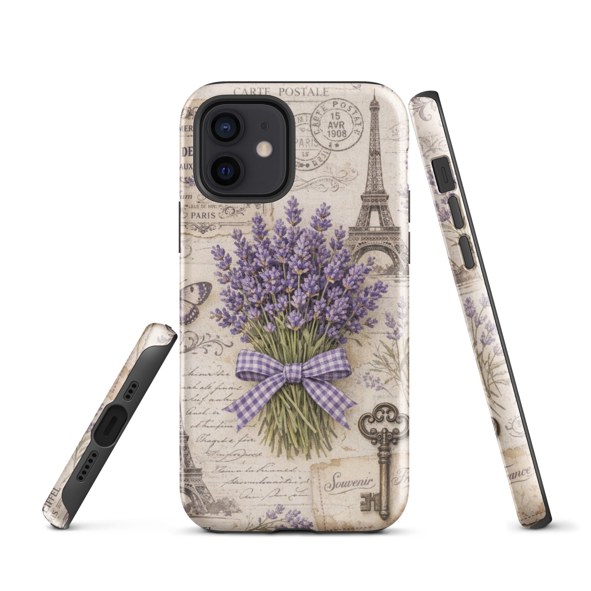 Vintage Paris Lavender Tough Case for iPhone 12