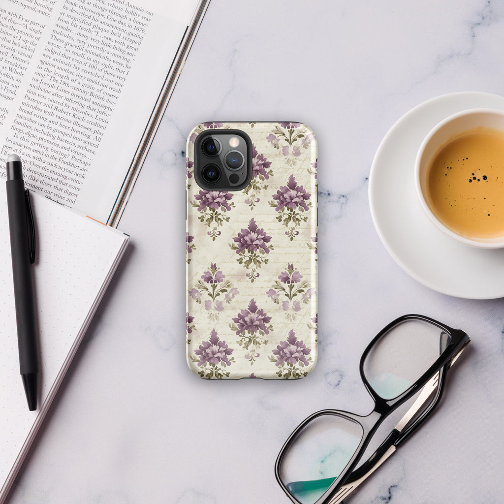 Vintage Floral Damask Tough Case for iPhone 12 Pro