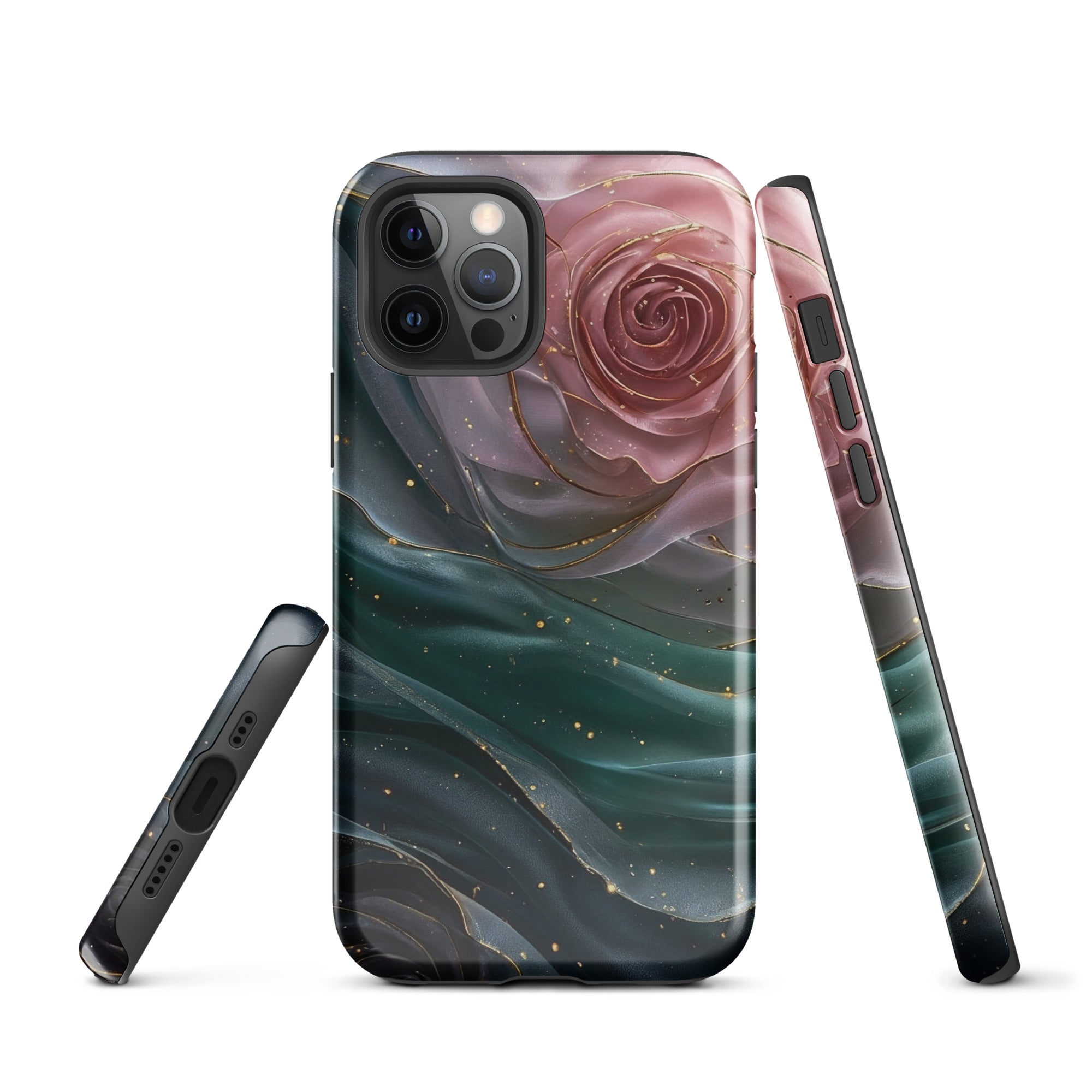 Elegant Rose Marble Tough Case for iPhone 12 Pro