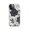 Elegant Blue Floral Tough Case for iPhone 12 Pro