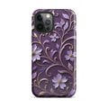 Royal Violet Filigree Tough Case for iPhone 12 Pro Max