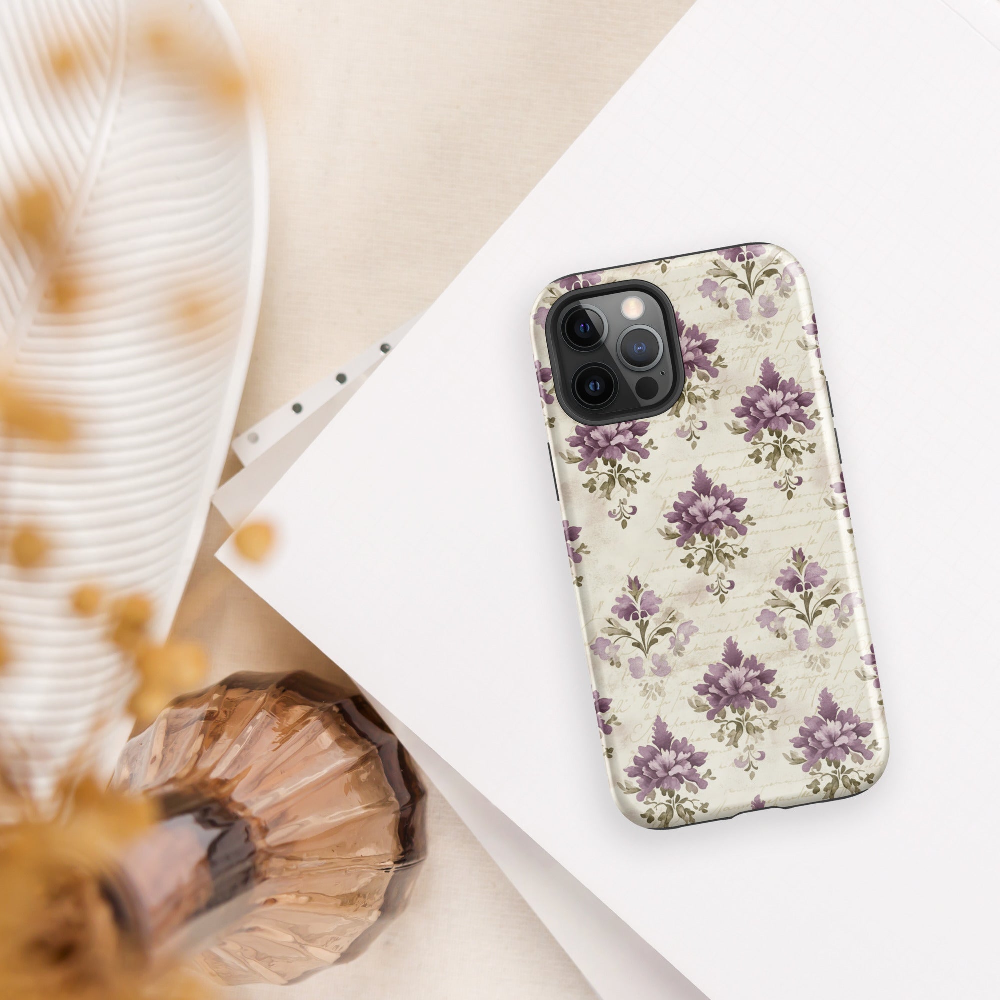 Vintage Floral Damask Tough Case for iPhone 12 Pro Max