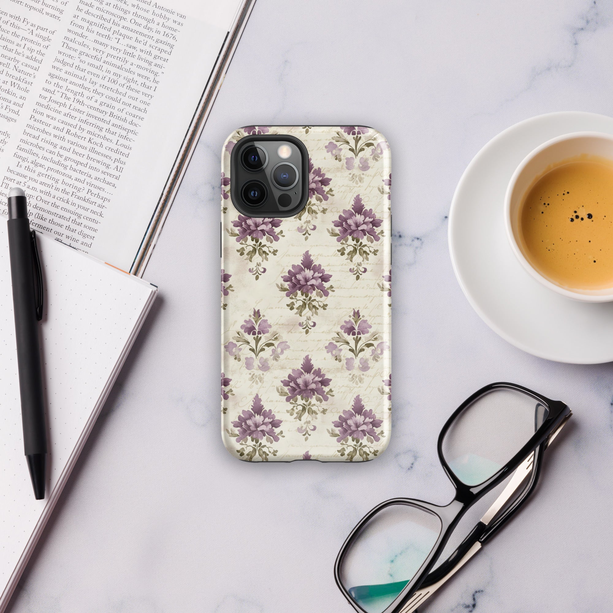 Vintage Floral Damask Tough Case for iPhone 12 Pro Max