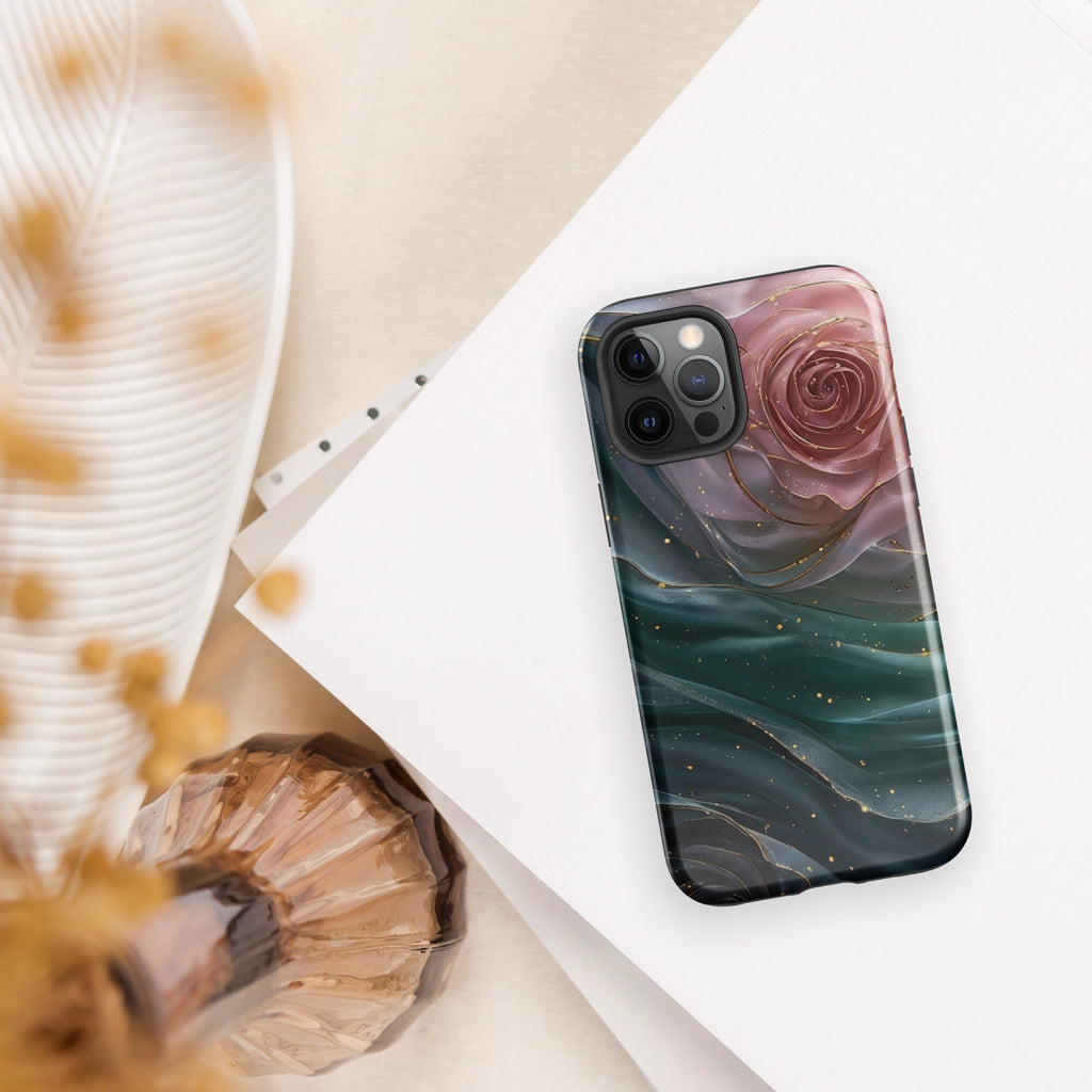 Elegant Rose Marble Tough Case for iPhone 12 Pro Max