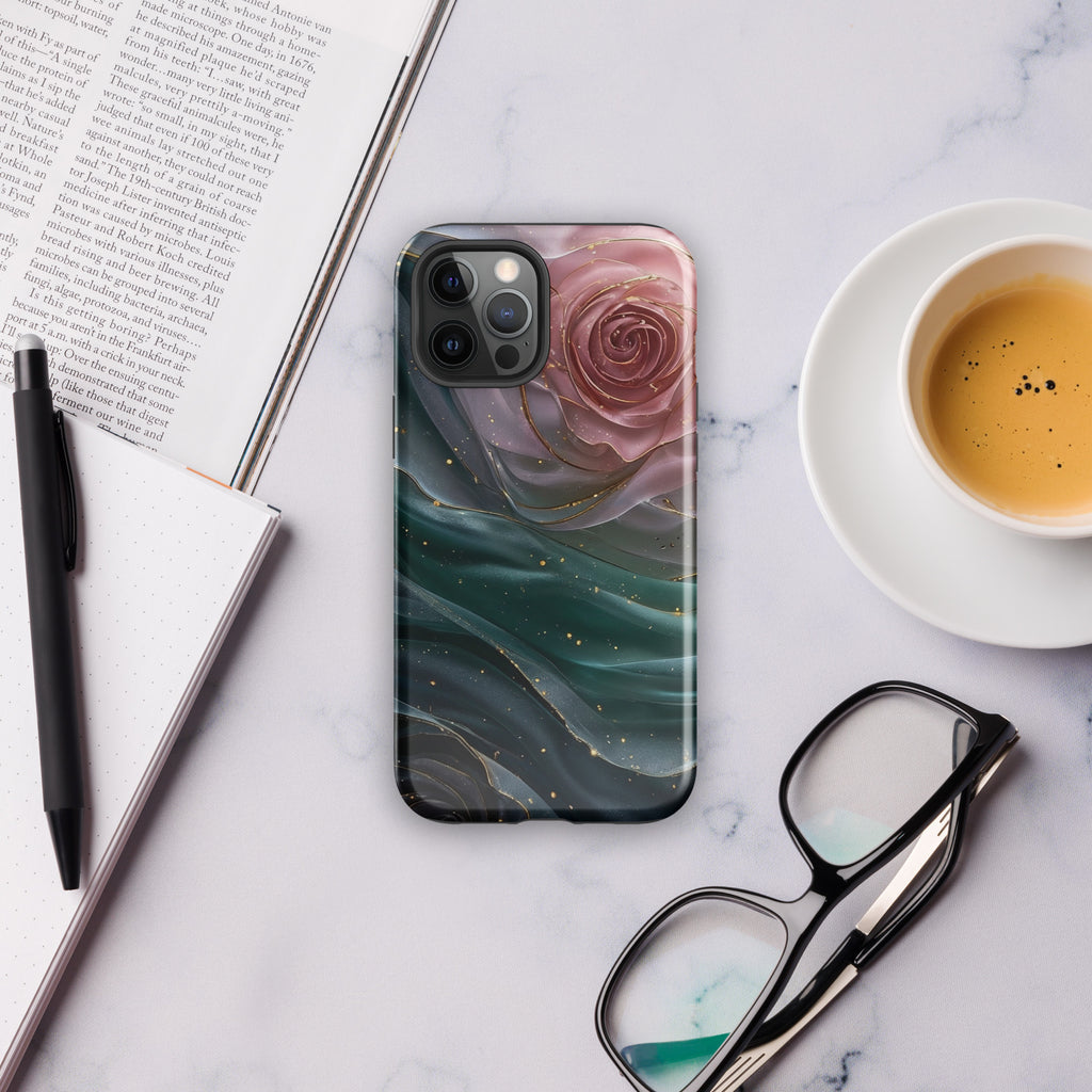 Elegant Rose Marble Tough Case for iPhone 12 Pro Max