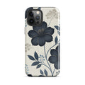 Elegant Blue Floral Tough Case for iPhone 12 Pro Max