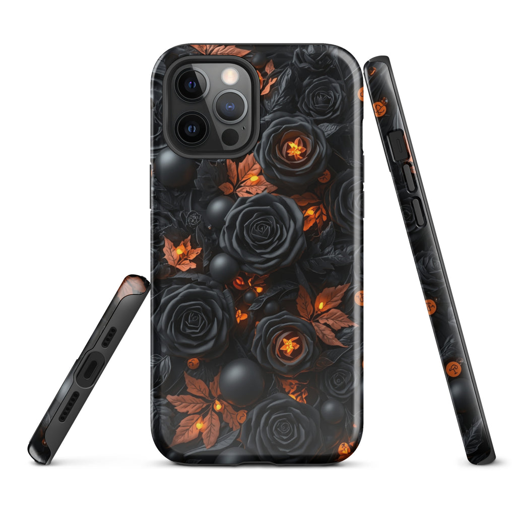 Dark Floral Glow Tough Case for iPhone 12 Pro Max