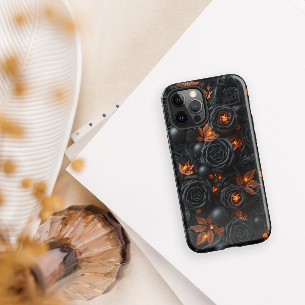 Dark Floral Glow Tough Case for iPhone 12 Pro Max