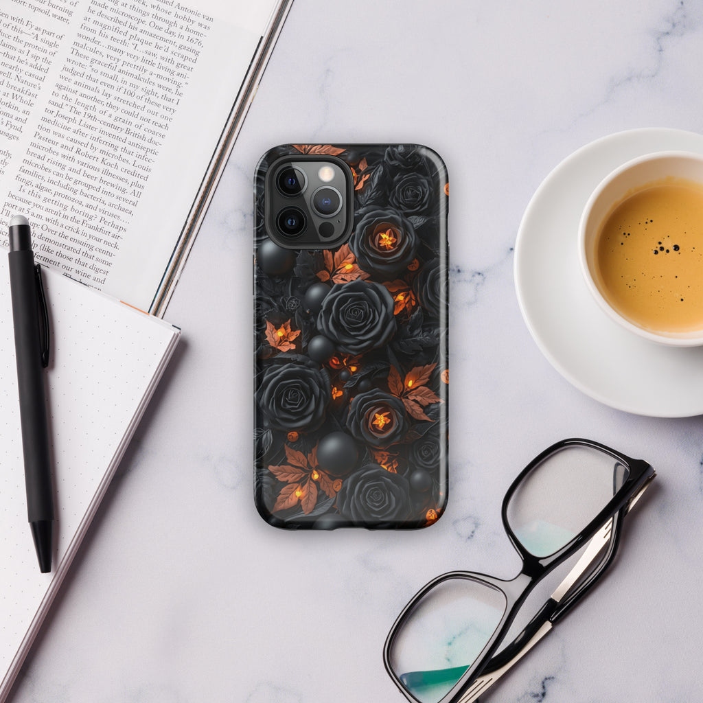 Dark Floral Glow Tough Case for iPhone 12 Pro Max