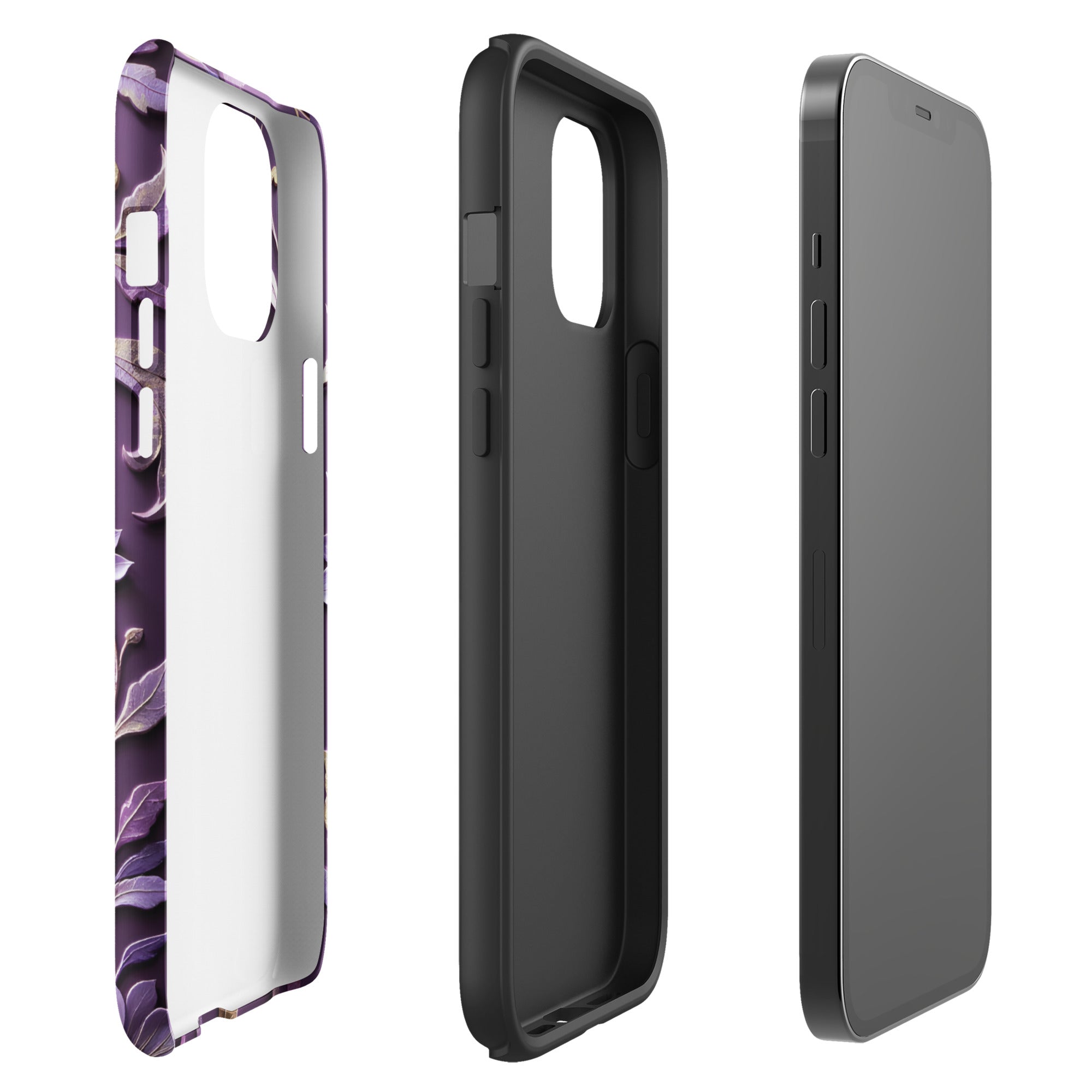 Royal Violet Filigree Tough Case for iPhone 12 Pro Max