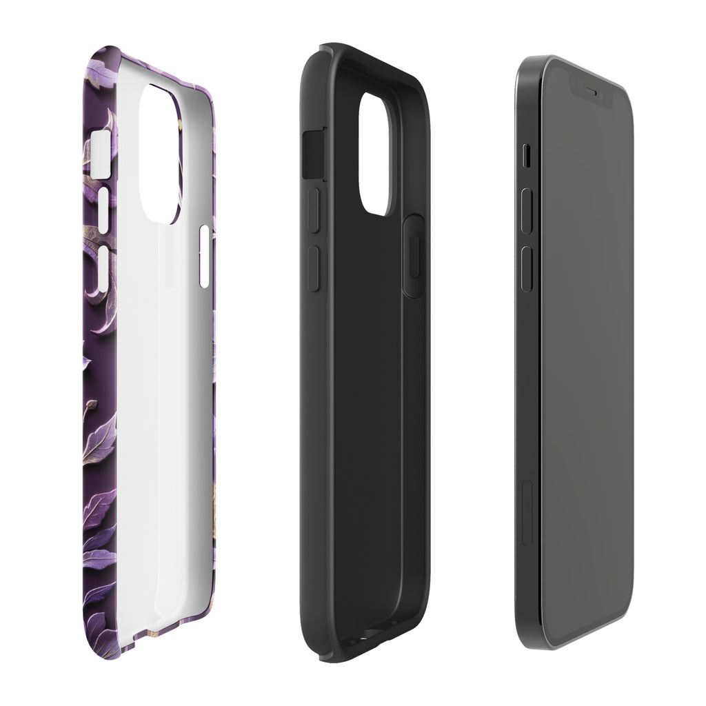 Royal Violet Filigree Tough Case for iPhone 12 Pro