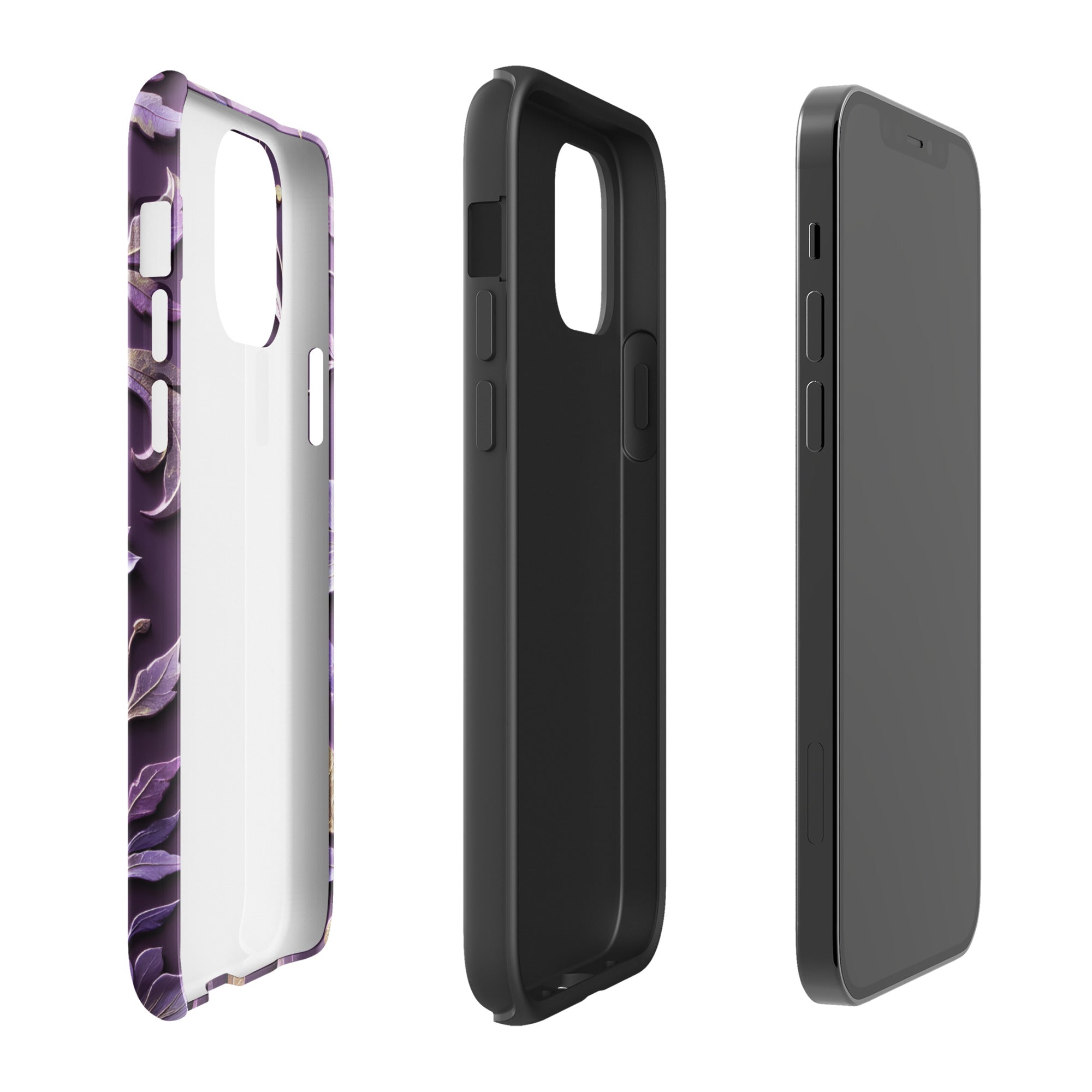 Royal Violet Filigree Tough Case for iPhone 12 Pro