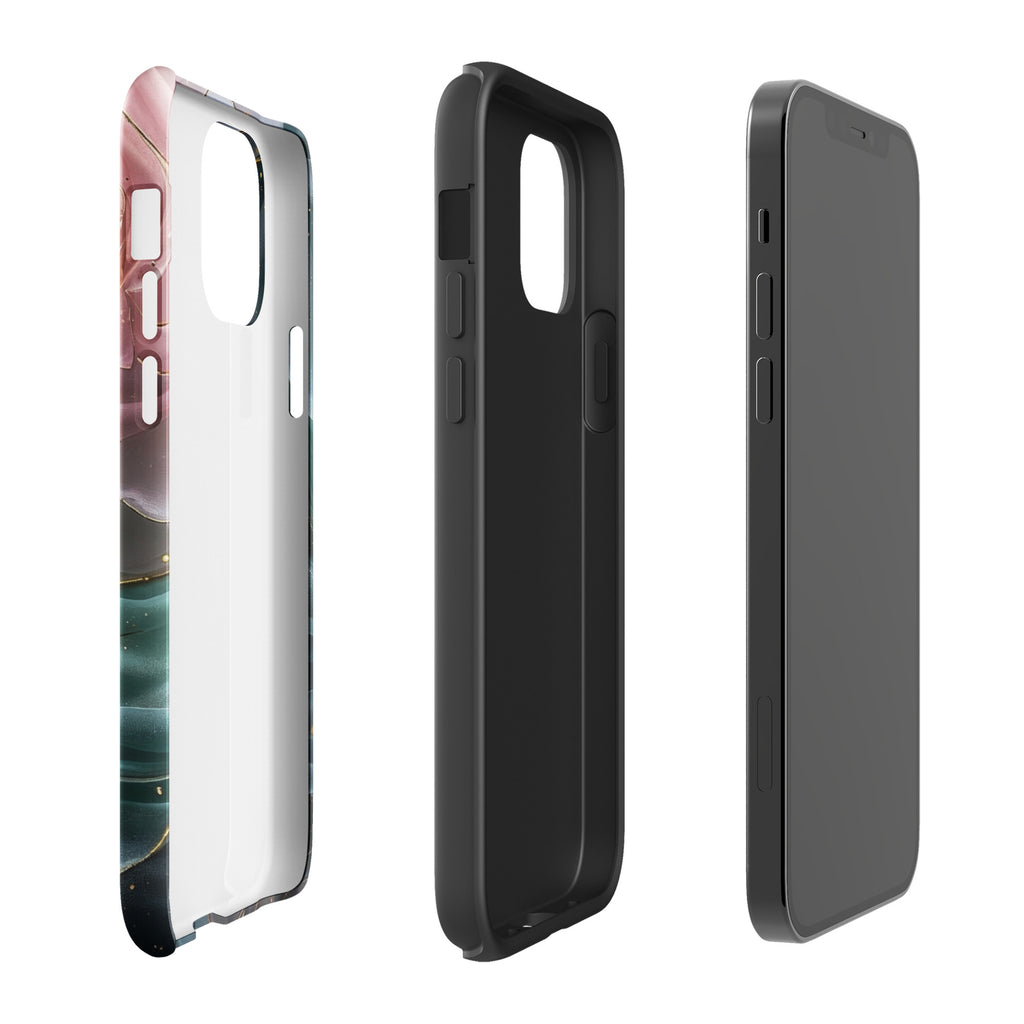 Elegant Rose Marble Tough Case for iPhone 12 Pro