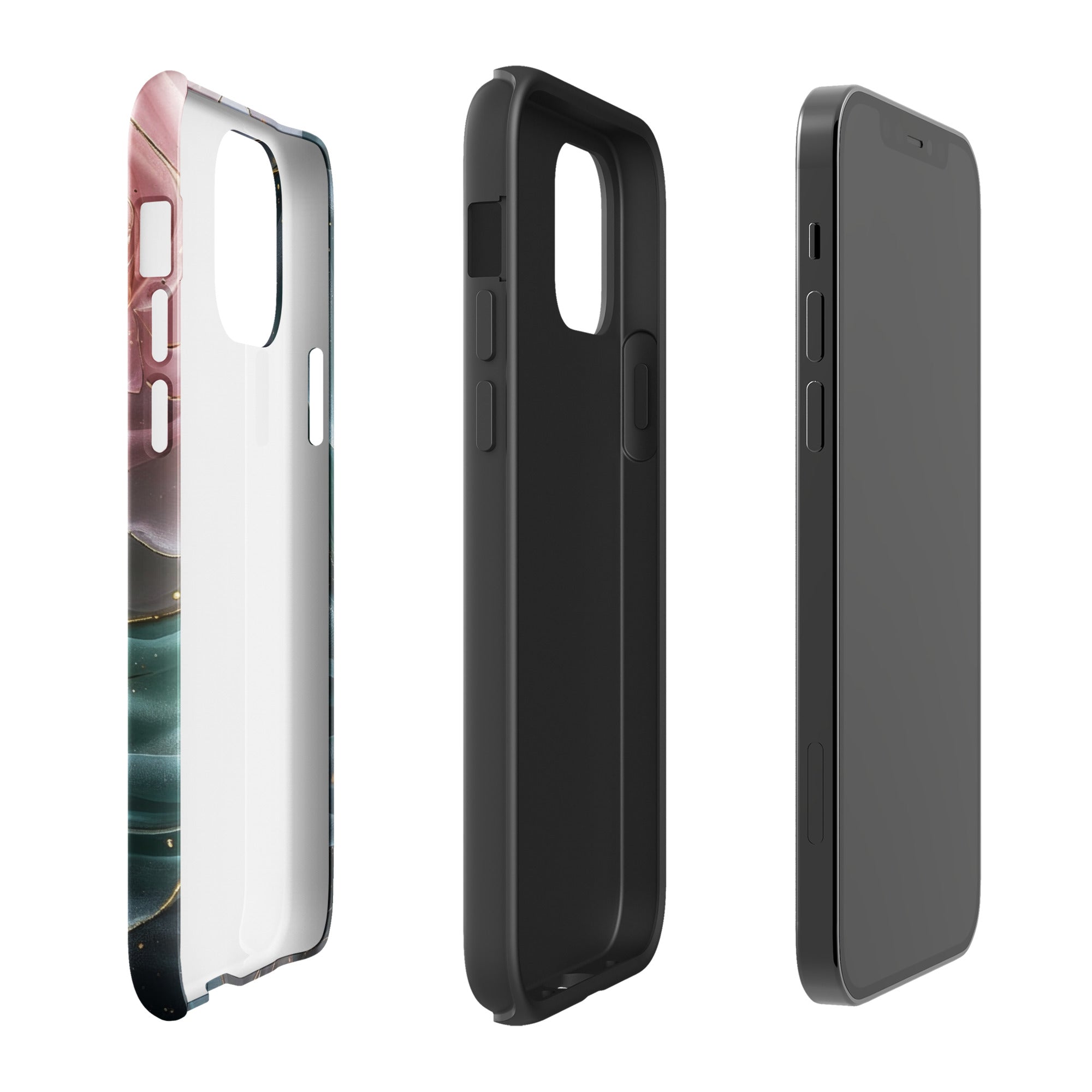 Elegant Rose Marble Tough Case for iPhone 12 Pro