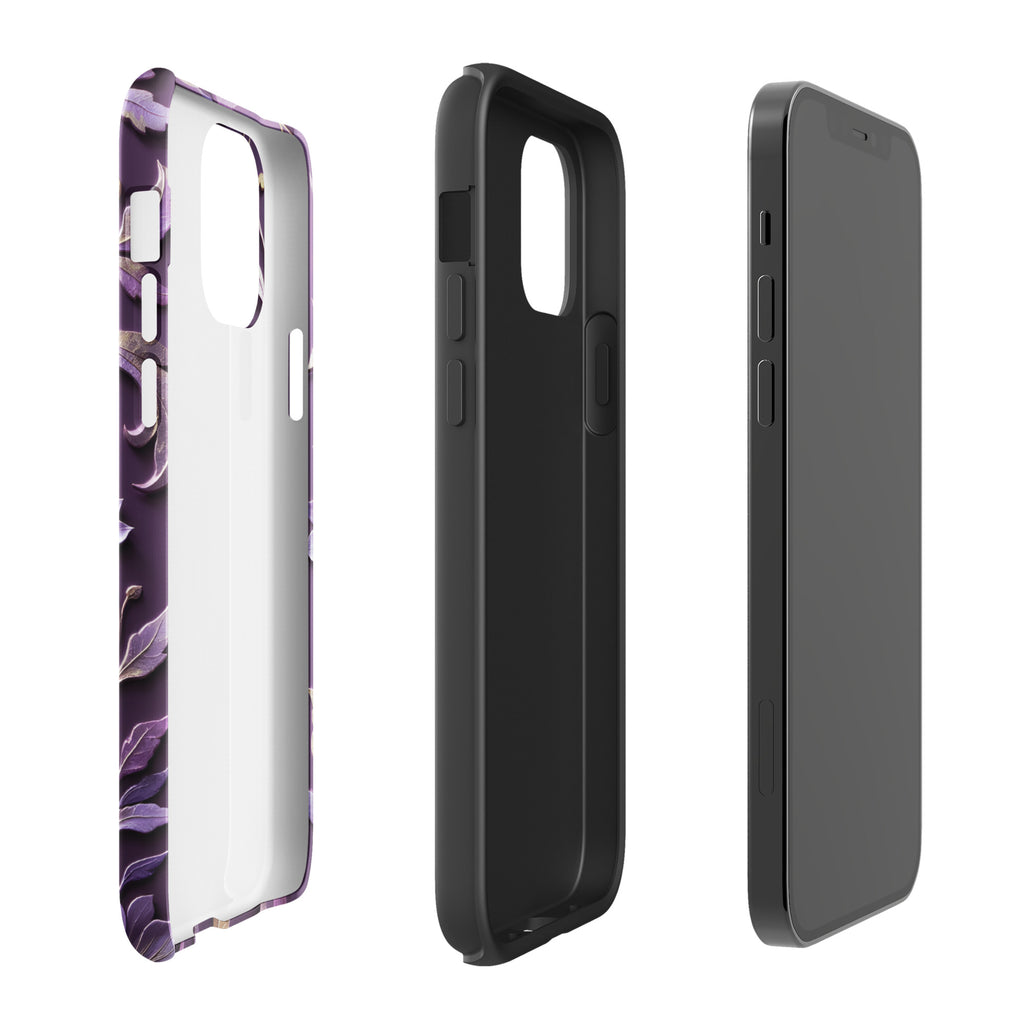 Royal Violet Filigree Tough Case for iPhone 12