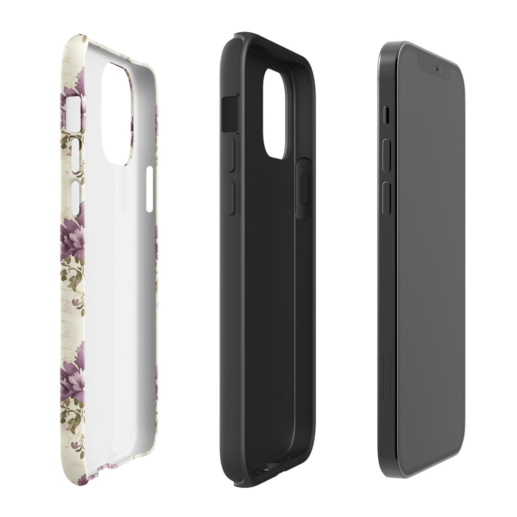 Vintage Floral Damask Tough Case for iPhone 12