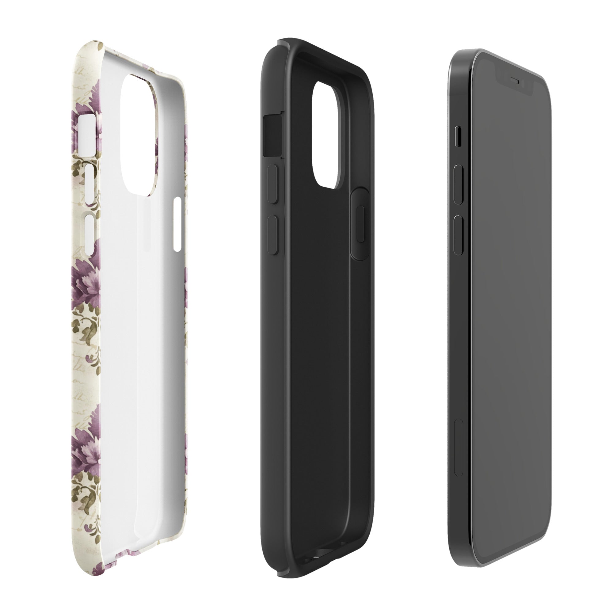 Vintage Floral Damask Tough Case for iPhone 12