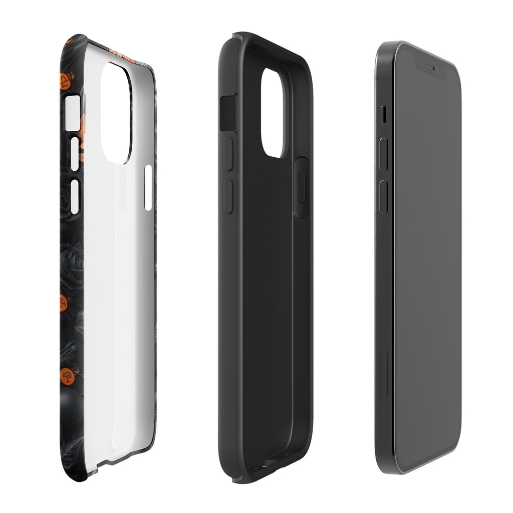Dark Floral Glow Tough Case for iPhone 12