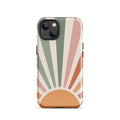 Retro Sunrise Tough Case for iPhone 13