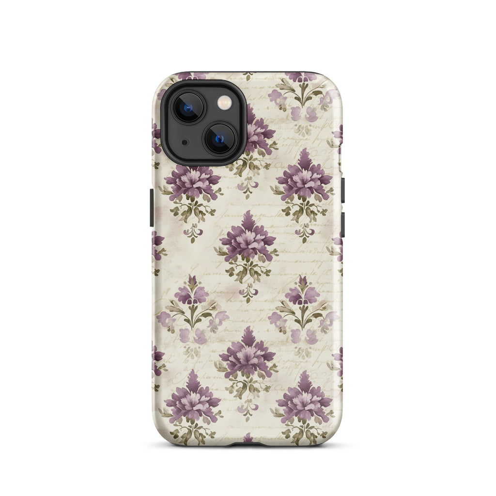 Vintage Floral Damask Tough Case for iPhone 13