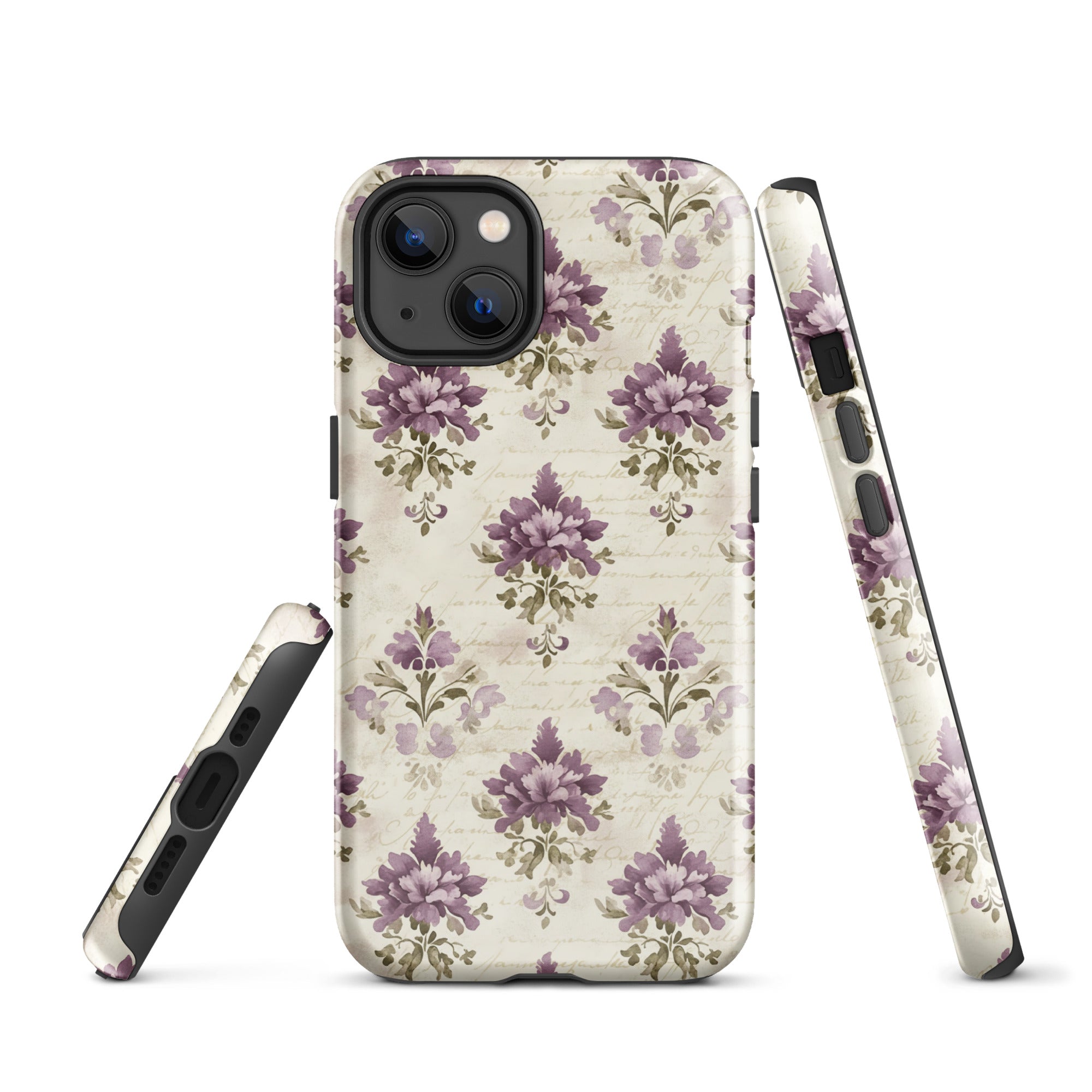 Vintage Floral Damask Tough Case for iPhone 13