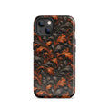 Burnt Orange Filigree Tough Case for iPhone 13