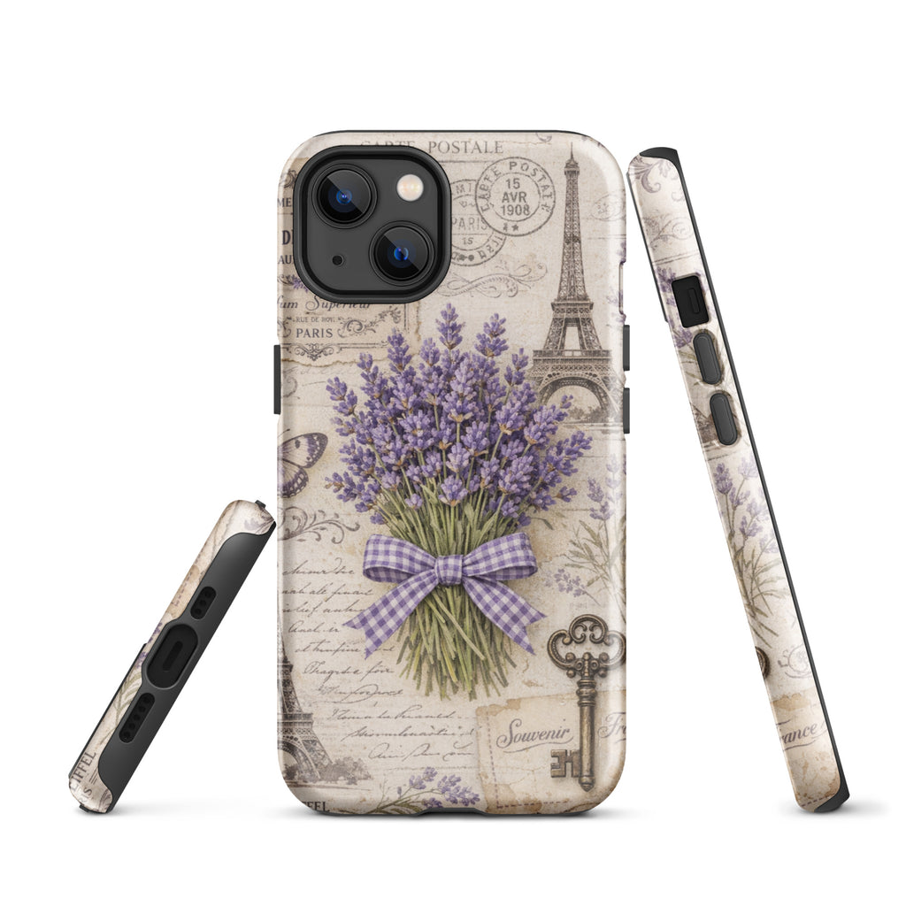 Vintage Paris Lavender Tough Case for iPhone 13
