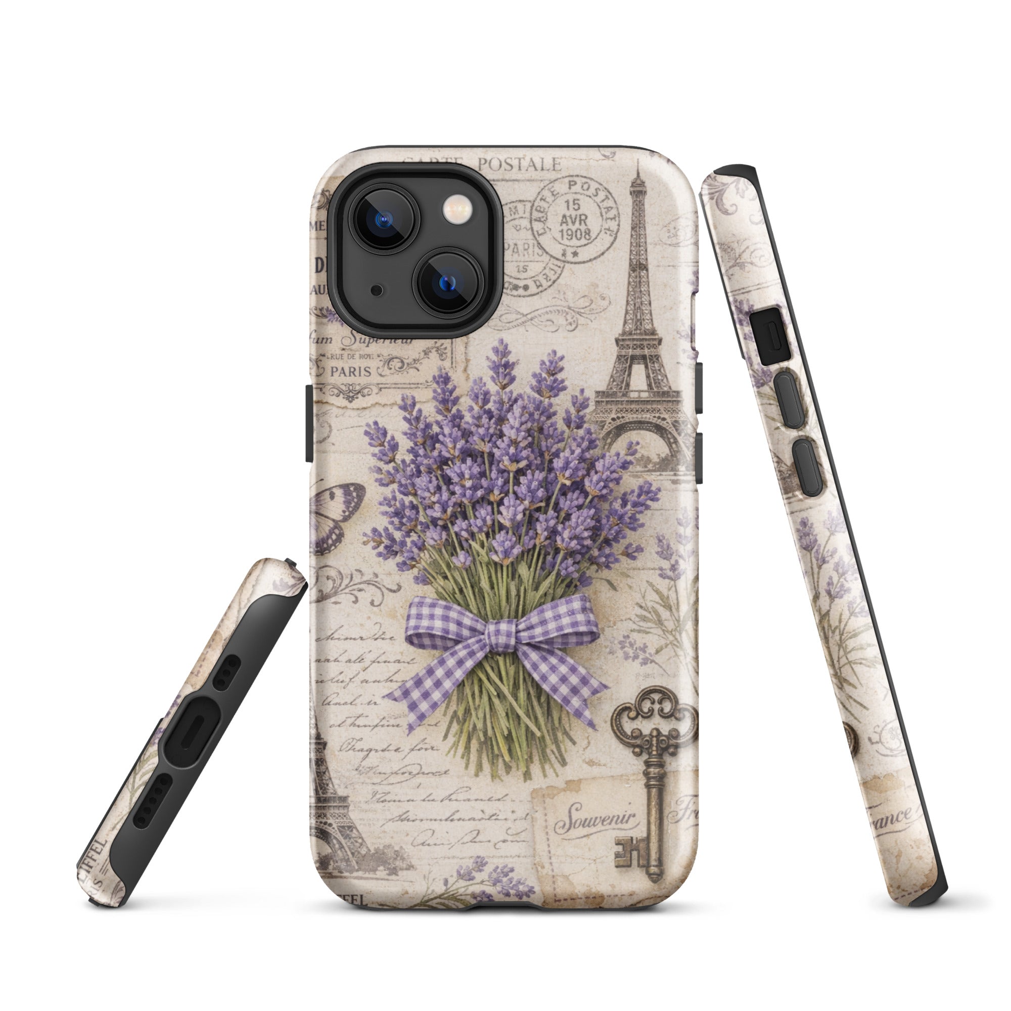 Vintage Paris Lavender Tough Case for iPhone 13