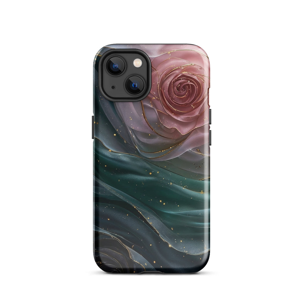 Elegant Rose Marble Tough Case for iPhone 13