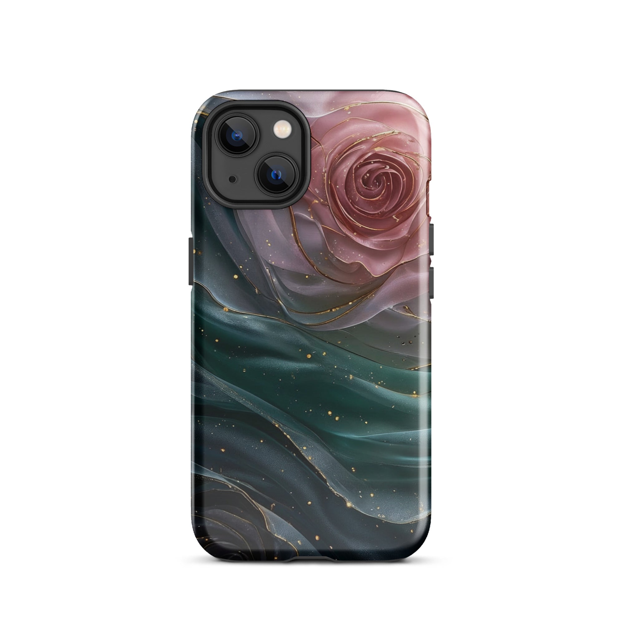 Elegant Rose Marble Tough Case for iPhone 13