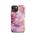 Pink Watercolor Floral Tough Case for iPhone 13