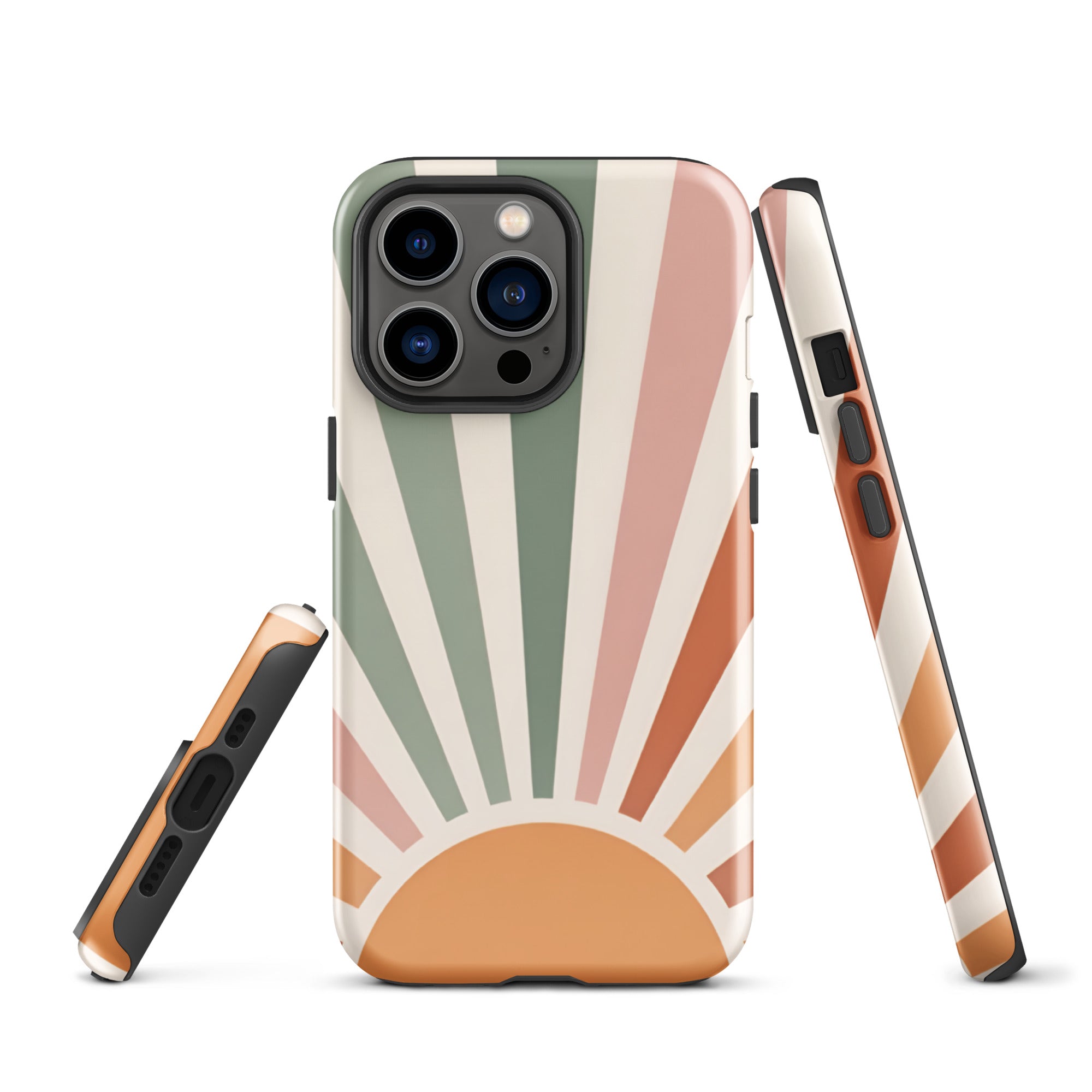 Retro Sunrise Tough Case for iPhone 13 Pro