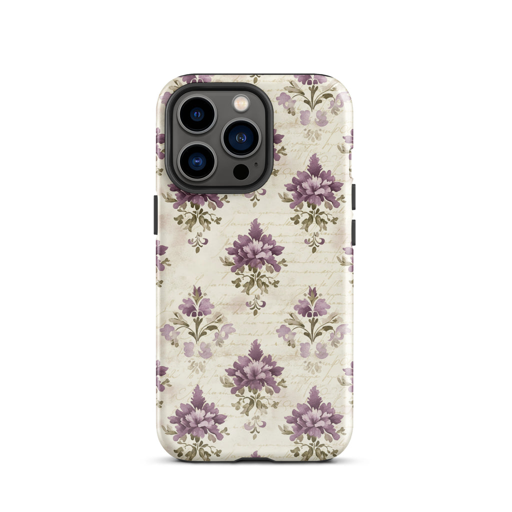 Vintage Floral Damask Tough Case for iPhone 13 Pro