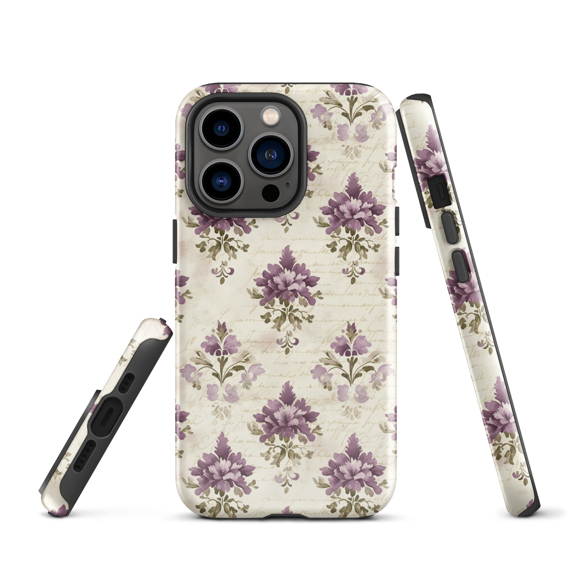 Vintage Floral Damask Tough Case for iPhone 13 Pro